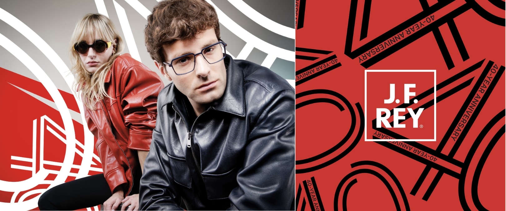 JF Rey image campagne sept 2025 et logo 40 ans